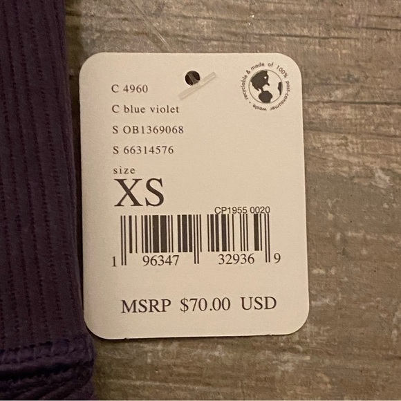 Free People Movement Free Throw Leggings in Blue Violet Size XS NWT - Picture 5 of 9